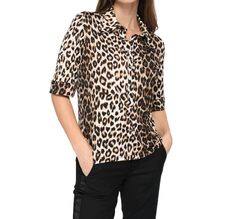 Fashionable Women's Casual Apparel Casual Chic Lauren Shirt In Panthere