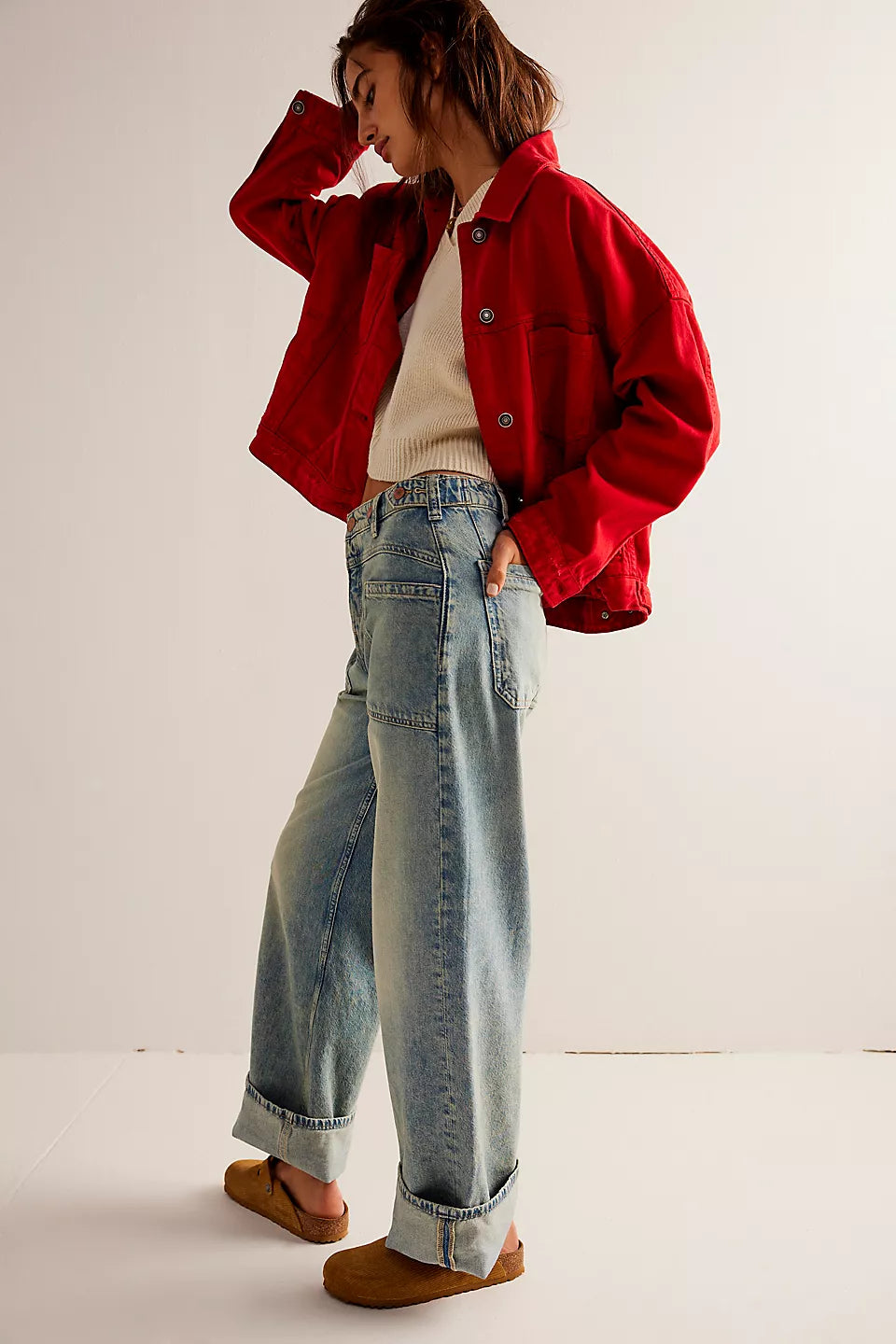 Women's Professional Clothes Trend Alert Free People We The Free Palmer Cuffed Jeans - La La Land