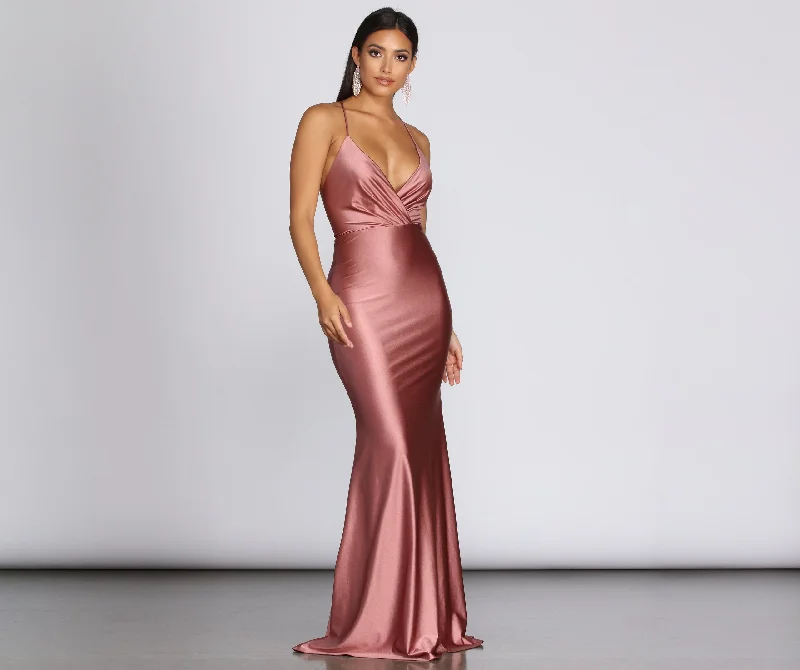 Vintage-Inspired Women's Apparel Browse Our Top Products Jerry Cross Stylish Back Draped Gown