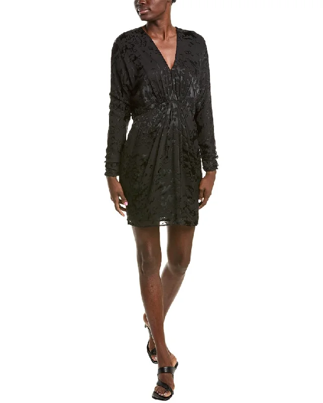 Women's Evening Wear Attire Odd Size Clearance Sale rag & bone Eloise Silk-Blend Mini Dress