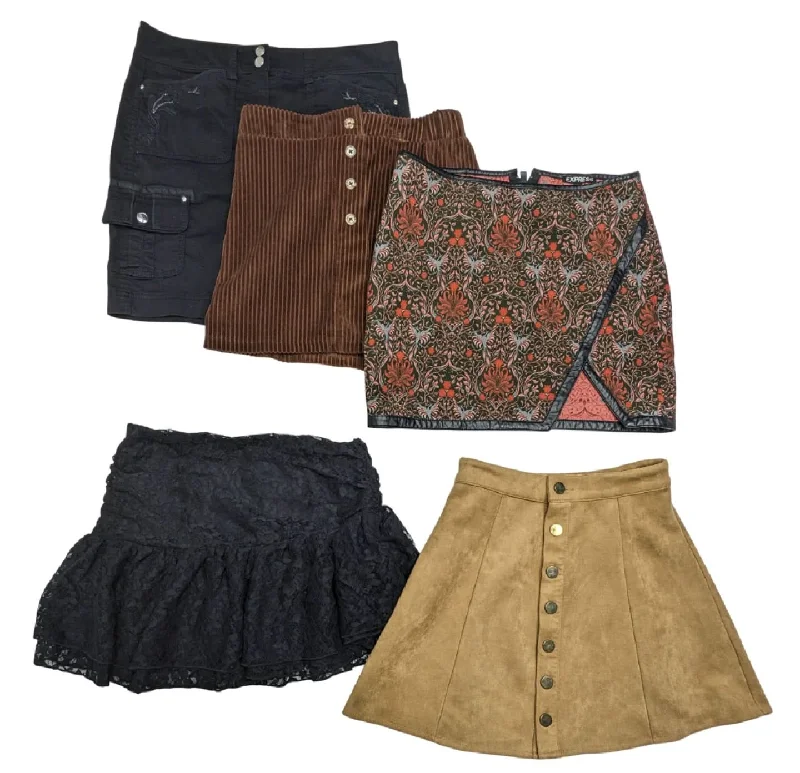 Vintage-Inspired Women's Apparel Buy More, Save More Mini Skirts 22 pcs 12 lbs B1211215-16