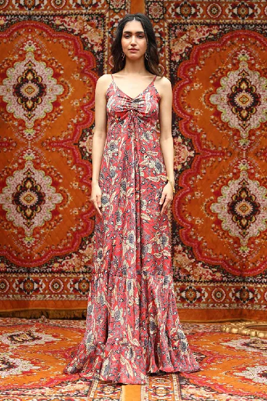 Women's Effortless Casual Outfit Day-To-Night Styles Fez - Strappy Maxi Dress