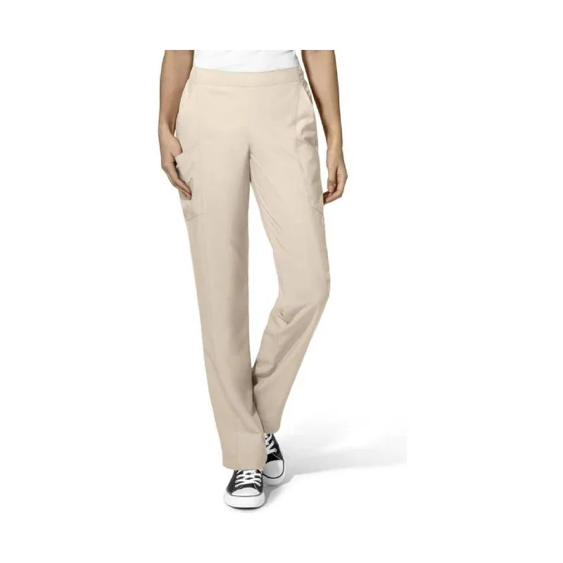 Women's Clothes For The Office Luxury Comfort WonderWink Women's Full Elastic Scrubs Pants - Khaki