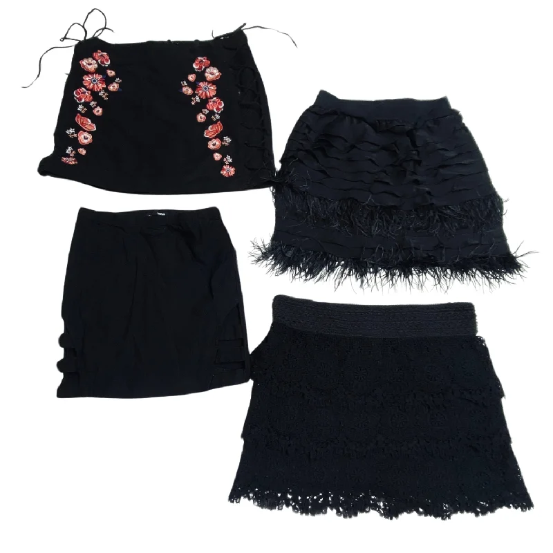 Women's Casual Apparel For Weekends You'Ll Love Us Because Just Black Mini Skirts 55 pcs 25 lbs F1213506-16