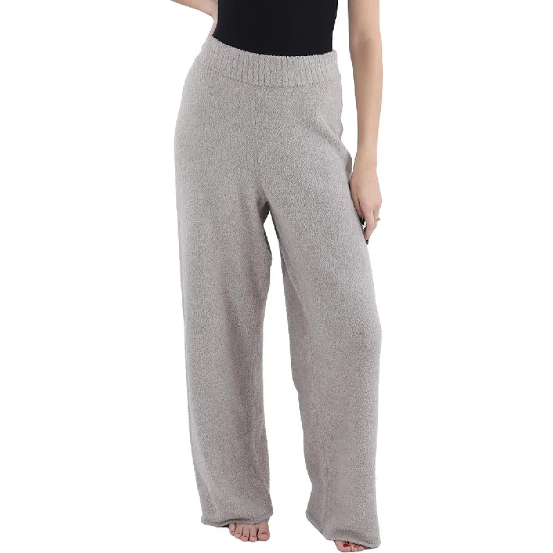 Women's Clothing Feminine Grace Womens Knit Cozy Wide Leg Pants