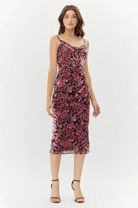 Affordable Fashion Clothing For Women Flash Sale, Don'T Miss Vie Burnout Midi Dress