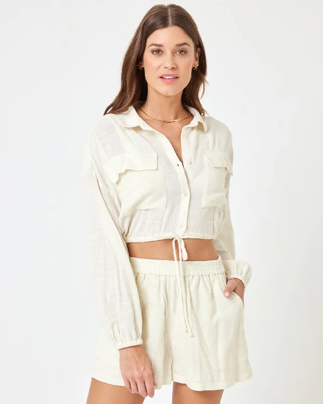 Women's Transitional Garments Day-To-Night Styles Bora Top - Cream