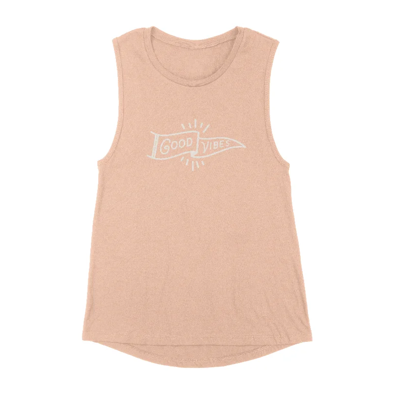 Women's Clothing With Trendy Designs Bold Fashion Tank Top - Good Vibes