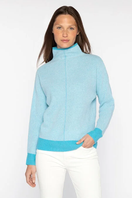 Women's Formal Apparel Classic Timeless Elegant Style Kinross Cashmere Plaited Thermal Funnel