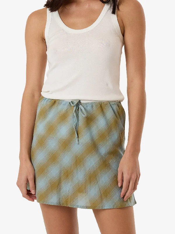 Affordable Women's Outfit All Season Basics Discount Ansley Bias Skirt - Stone Blue