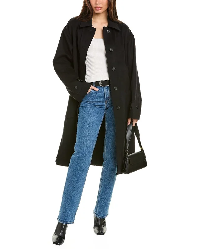 Charming Women's Holiday Apparel Versatile Wardrobe Essentials Helmut Lang Mac Wool & Cashmere-Blend Coat