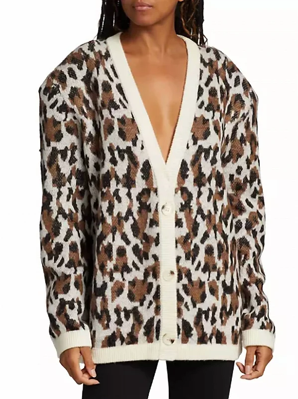 Women's Resort Garments Limited-Time Offer Parmida Cardigan In Leopard