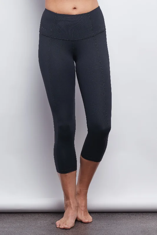 Women's Athletic Clothes Spring Fling Sale Black Contour Crop Legging