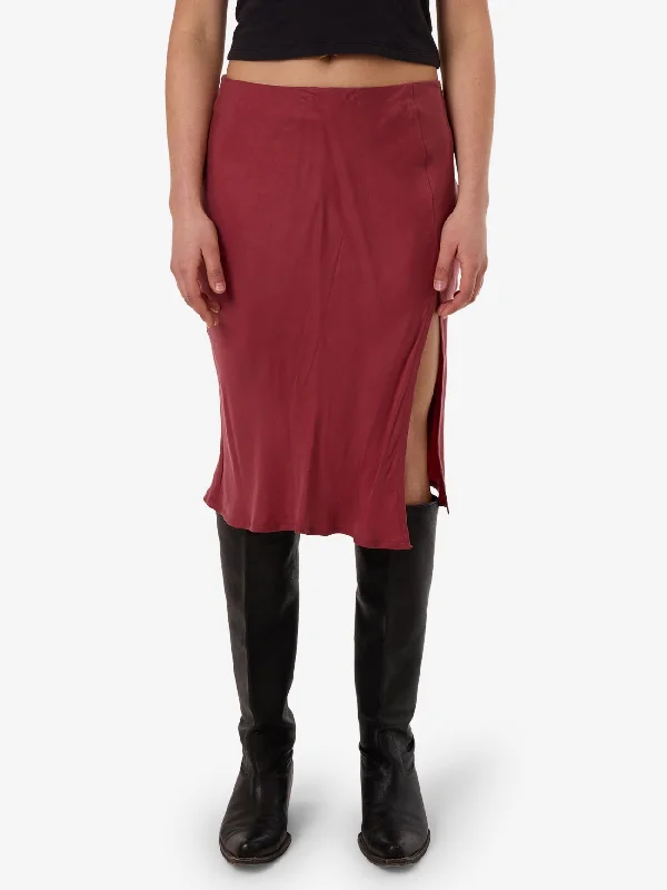 Women's Holiday Clothing Flash Sale Fever Blair Slip Skirt - Cabernet