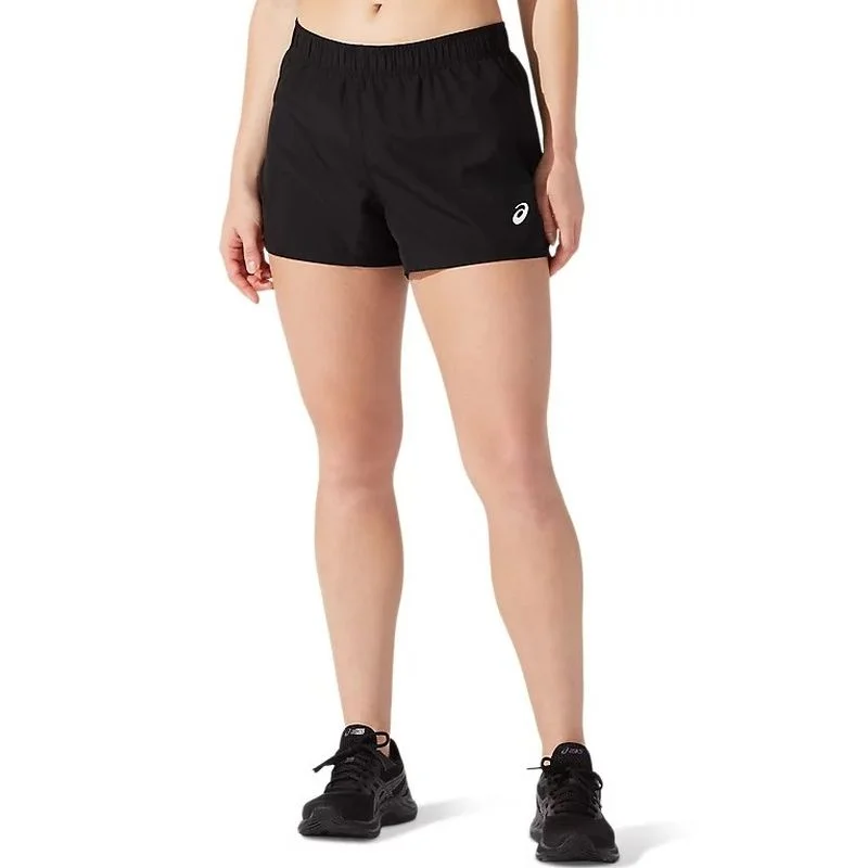 Women's Elegant Apparel Classic Timeless Elegant Style ASICS Womens SILVER 4-inch Running Short