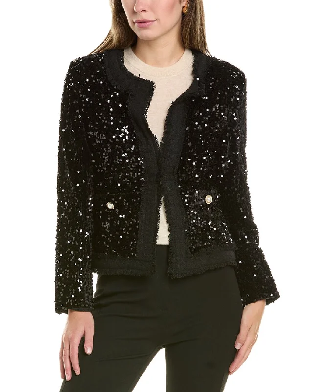 Women's Seasonal Apparel Versatile Wardrobe Essentials Nanette Nanette Lepore Velvet Sequin Jacket