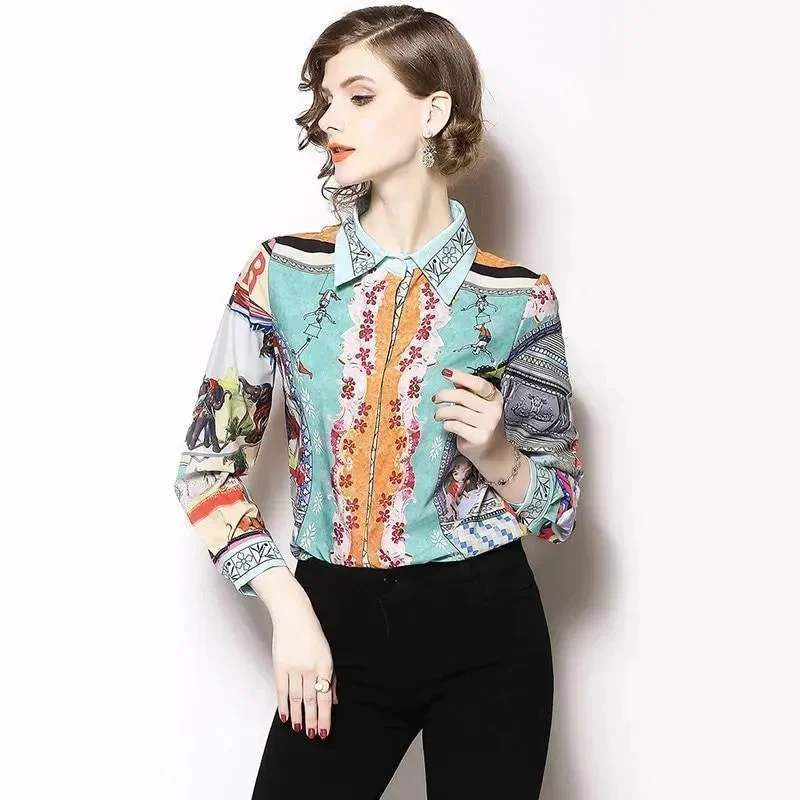 Women's Seasonal Garments Special Occasion Wear Runway Women Shirt, Vintage