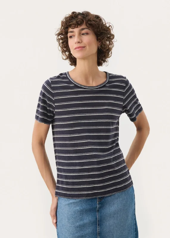 Women's Romantic Outfit Refined Simplicity Part Two - Nacima Striped Tee