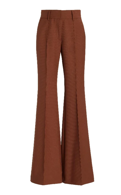 Women's Plus-Size Garments Fashion Frontiers Rhein Pant in Cognac Sportswear Wool