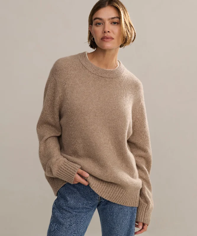 Women's Transitional Attire Explore What's New Cashmere Oversized Crewneck