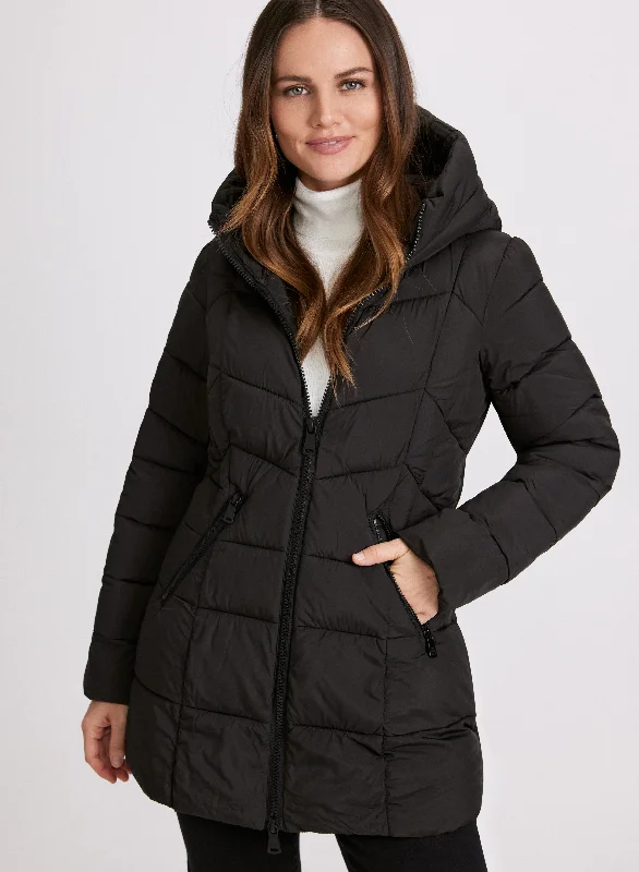 Women's Vintage Clothes Lighten Up With Nordic Styles Recycled Material Puffer Coat