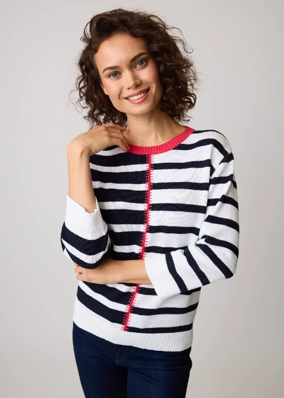 Modern Women's Outfit Sustainable Fashion Extravaganza Parkhurst - Adeline Striped Sweater