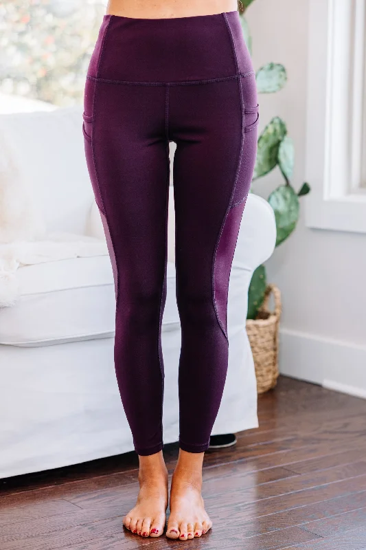 Women's Occasion Wear Clothes Trendy Styles Live For Fun Wine Red Leggings