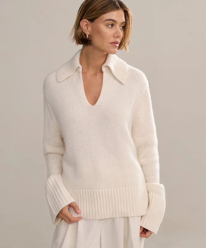 Women's Luxury Attire Special Offers, Don'T Miss Cashmere Phoebe Polo