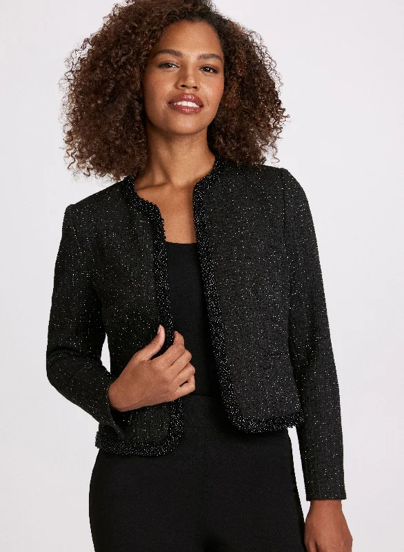 Women's High-Fashion Attire Explore What's New Beaded Bouclé Jacket