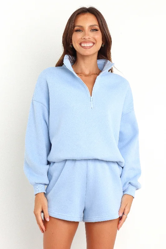 Women's Transitional Attire Elegant Style Braxon Sweater - Blue