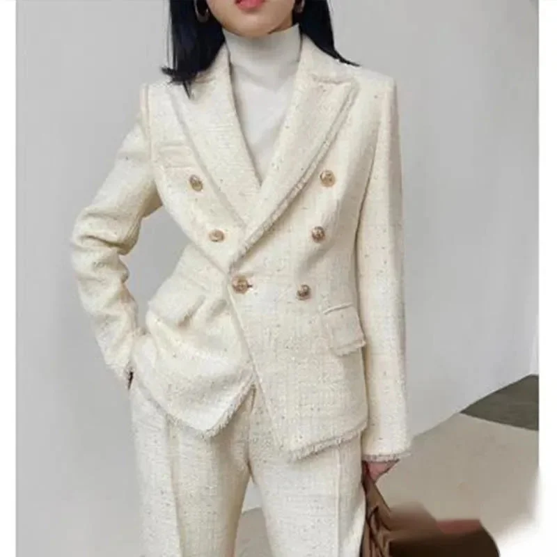 Women's Seasonal Clothes Unbeatable Prices Tweed Pantsuit - Women Suits