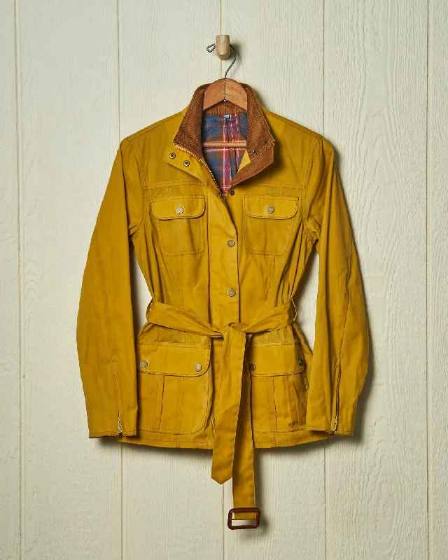 Modern Women's Clothes Wardrobe Update Women’s Aberdeen Jacket in Goldenrod Waxed Canvas