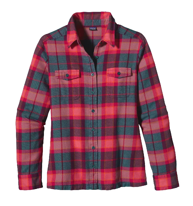 Fashionable Women's Outfit Trendy Attire For Her W's Long-Sleeved Fjord Flannel Shirt