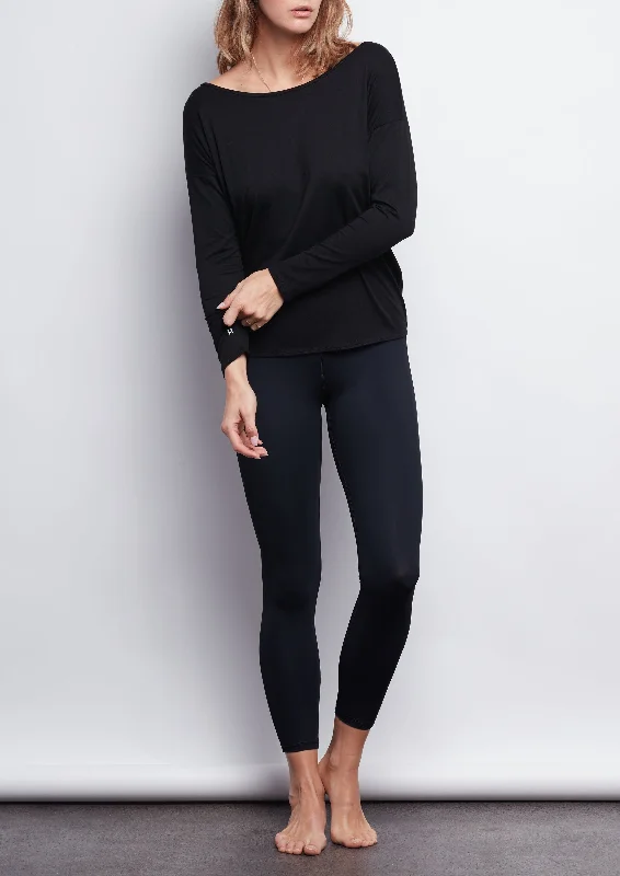 Women's Night-Out Clothes Winter Warm - Up Sale Black Sculpt 7/8 Legging