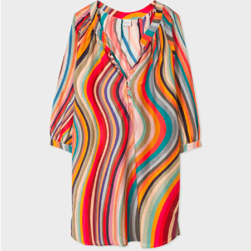 Women's Evening Garments Fashion-Forward Paul Smith - Women's Relaxed Swirl Print Shirt