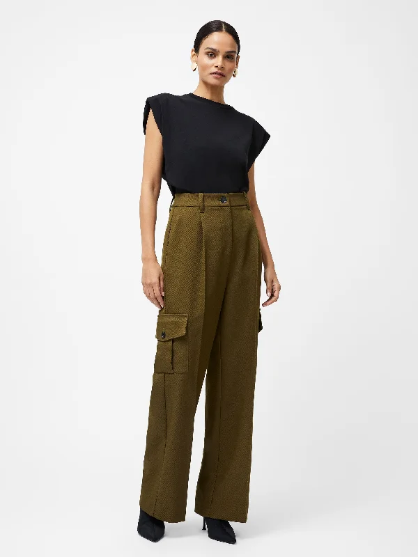 Women's Cozy Outfit For Lounging Hot Picks Florence Twill Combat Trousers