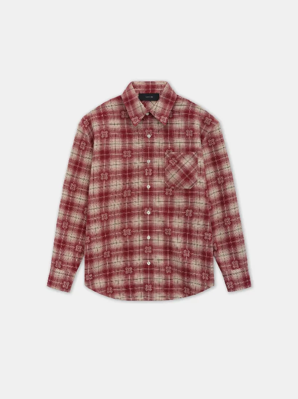 Women's Clothing For Holiday Travel Limited Stock, Big Discounts WOMEN - WOMEN'S MA QUAD FLANNEL OVERSHIRT - Deep Red