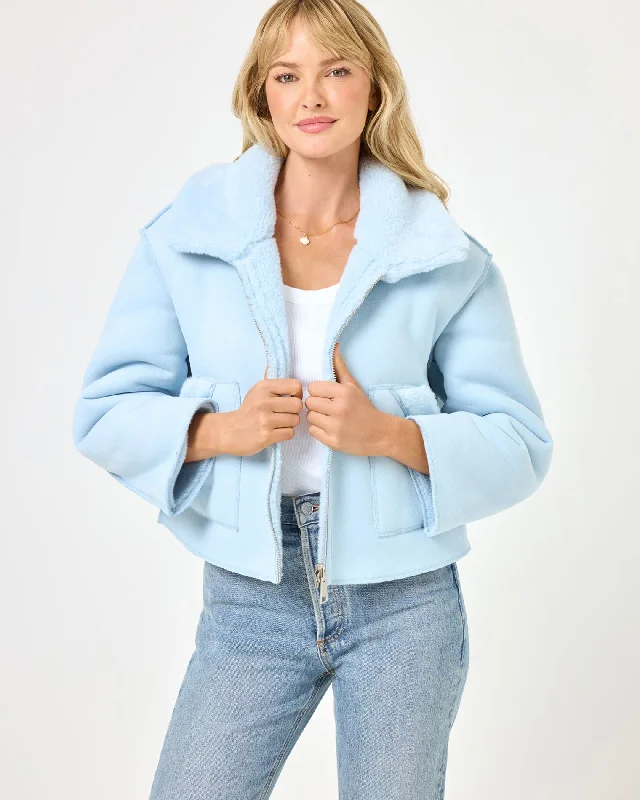 Stylish Clothes For Women Feminine Soft - Hued Styles Kalina Jacket - Ice Blue