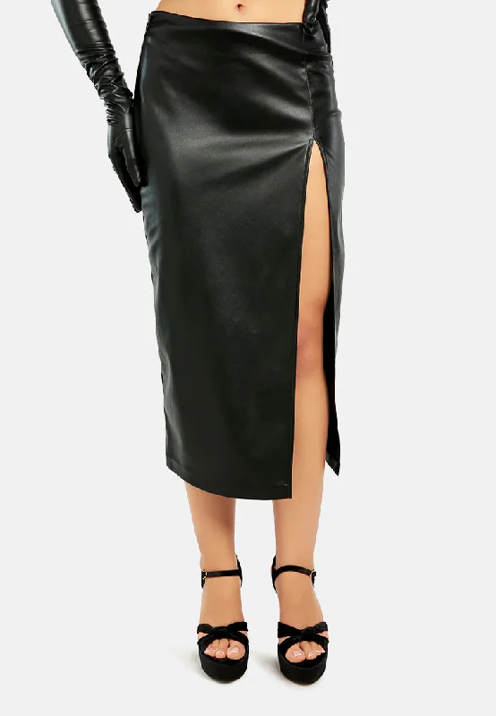 Timeless Women's Clothes Unleash Your Trend Driven Style Front Slit Midi Skirt