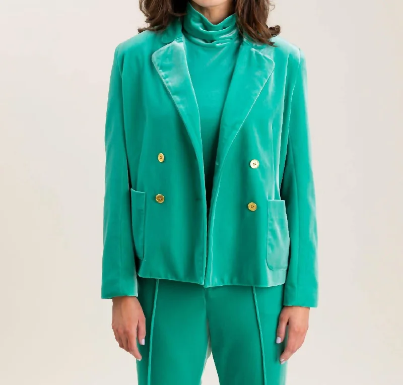 Women's Clothes And Apparel Fashion Forward, Function First Steph Blazer In Dynasty Green