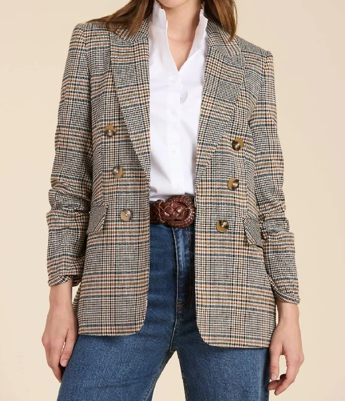 Sustainable Women's Apparel Valentine's Special Blair Buckingham Plaid Jacket