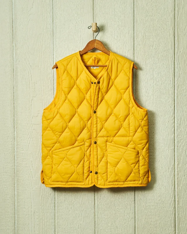 Chic Clothing For Women Unbeatable Prices Quilted Vest in Yellow