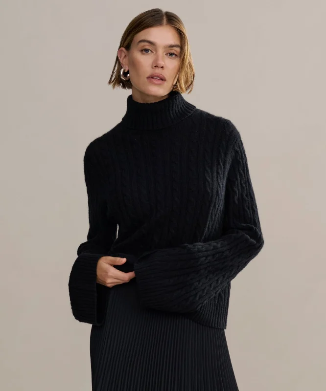 Women's Chic Outerwear Attire Flash Sale, Don'T Miss Cable Nell Turtleneck