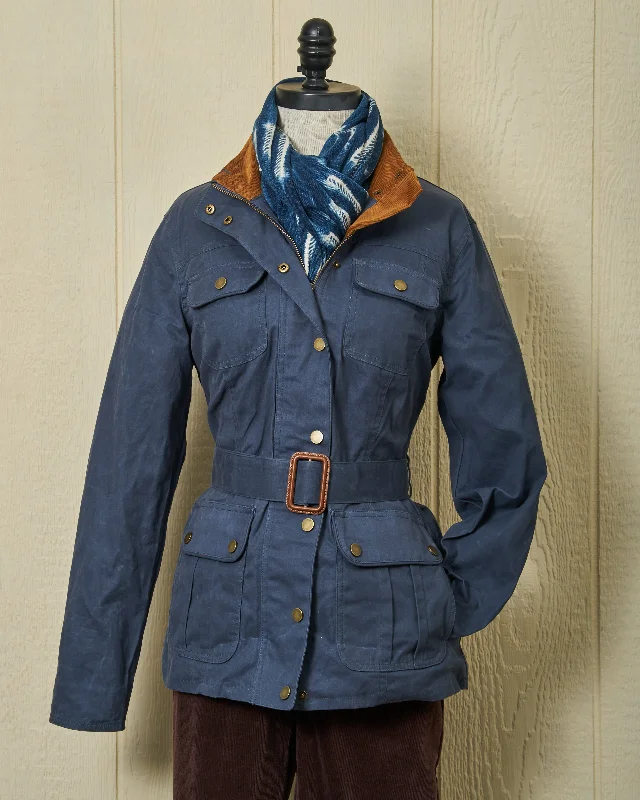 Women's Clothes For Special Occasions Father'S Day Deals Women’s Aberdeen Jacket in Navy Waxed Canvas