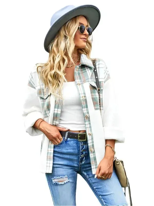 Women's Trendy Attire Comfort First Women's Fashion Casual Women's Plaid Winter Shirt