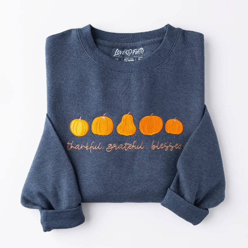 Women's High-Fashion Garments Elegant Simplicity Wardrobe Embroidered TGB Little Pumpkins Sweatshirt