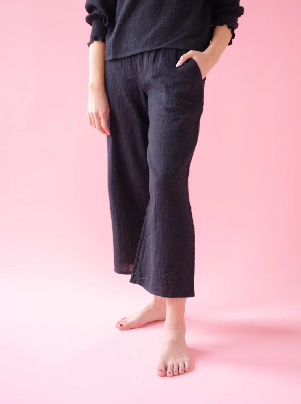 Women's Clothing Apparel Everyday Wear Zoe Smocked Pant Black