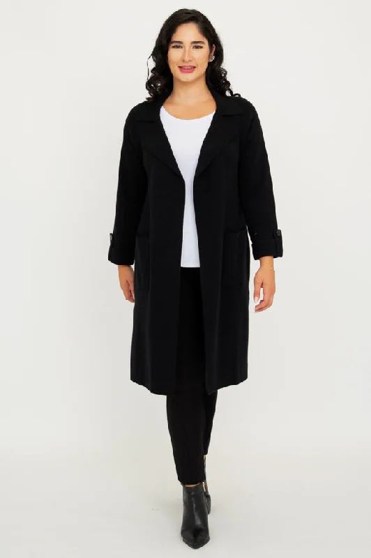 Women's Transitional Apparel Update With Cottagecore Styles Delaney Jacket, Black, Cotton